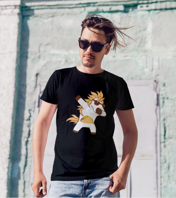 Taco Unicorn Dabbing Funny Cinco De Mayo T-Shirt