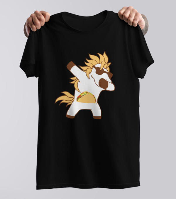 Taco Unicorn Dabbing Funny Cinco De Mayo T-Shirt