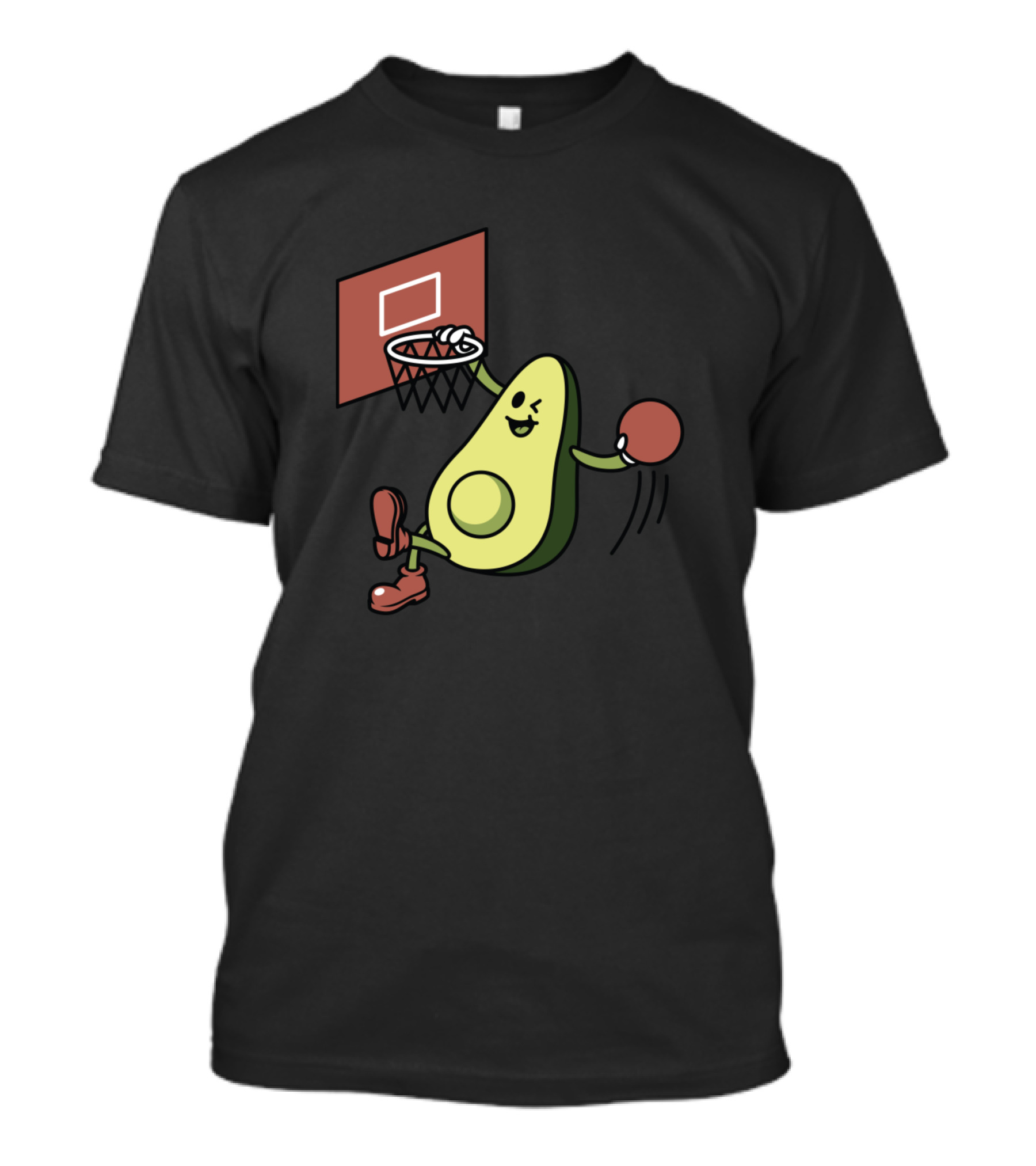 The Avokads Basketball Avocado Slam Dunk T-Shirt