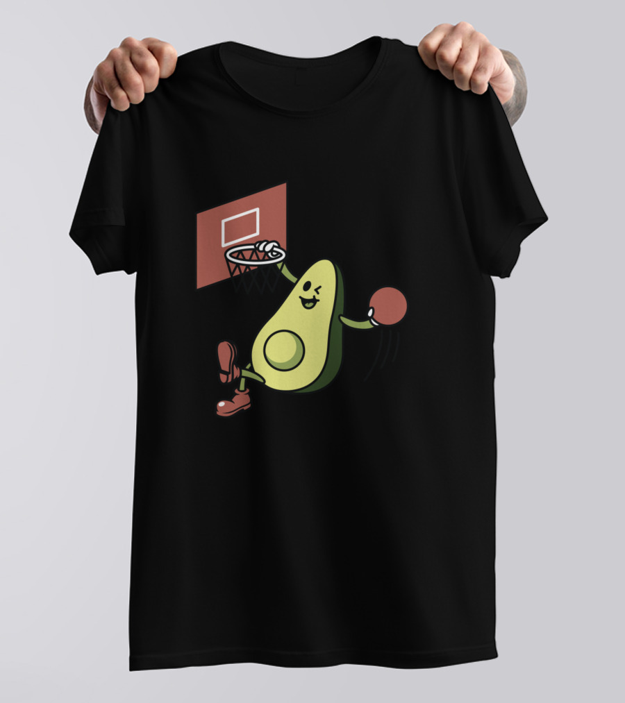 The Avokads Basketball Avocado Slam Dunk T-Shirt