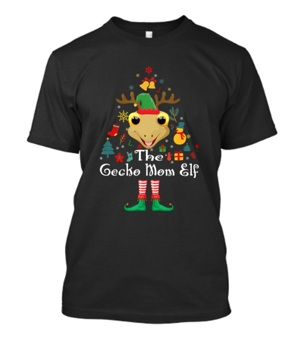 The Gecko Mom Elf Christmas Tree Creature T-Shirt