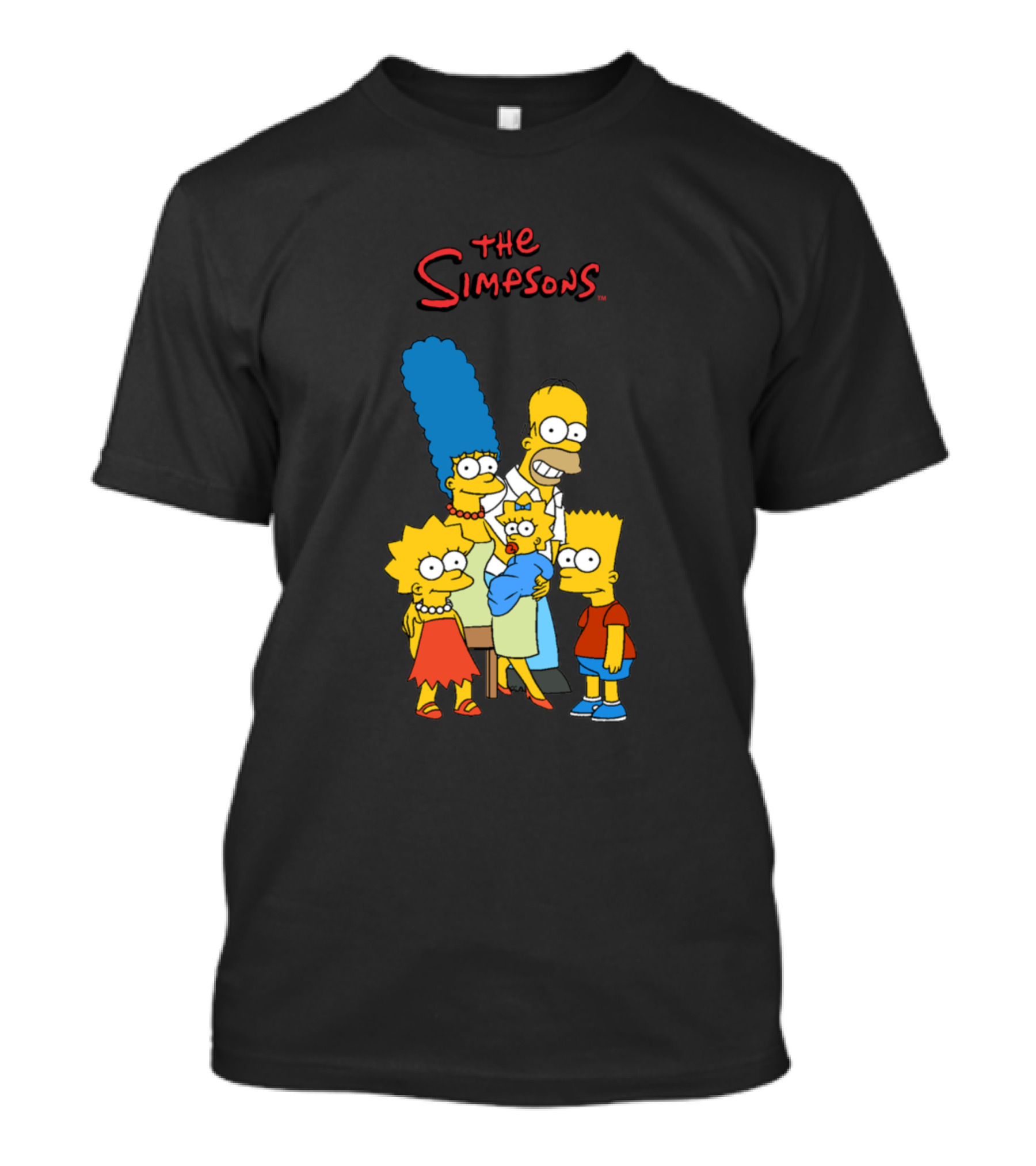 The Simpsons Family Homer Marge Bart Lisa Maggie T-Shirt
