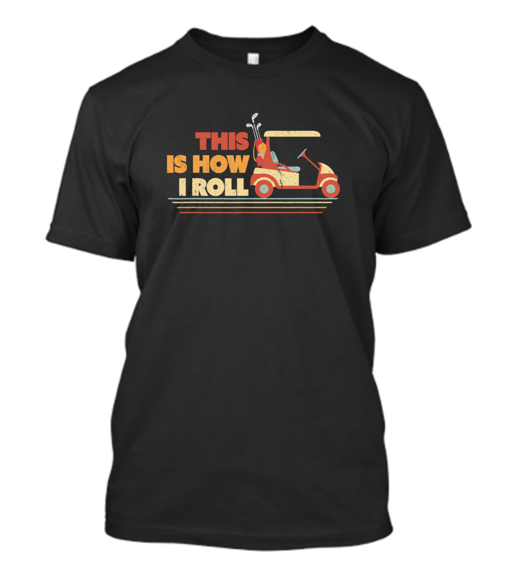 This Is How I Roll Vintage Golf Cart T-Shirt