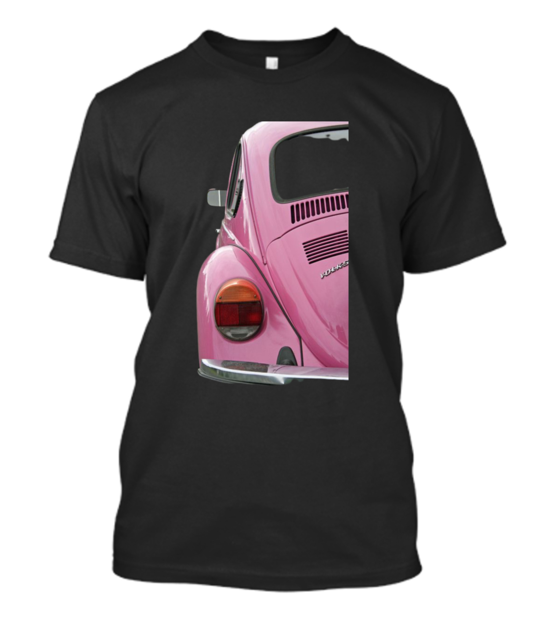 Volkswagen Beetle Pink Minimalist Rectangle T-Shirt