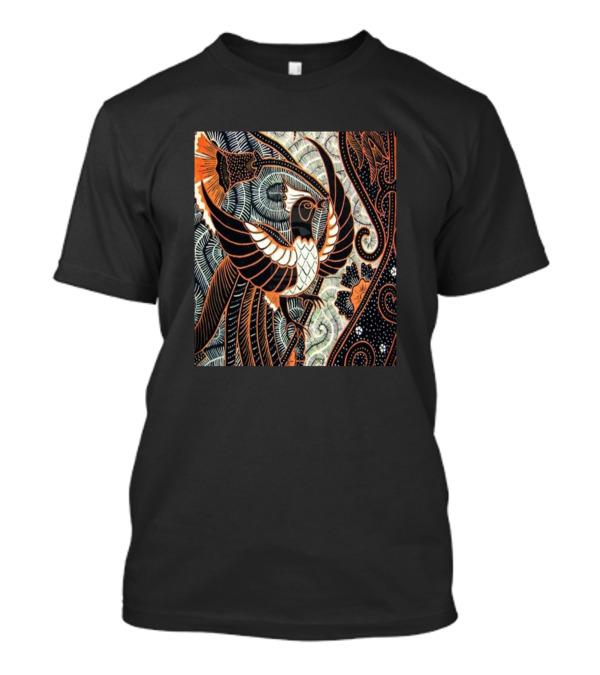 Traditional Bird Motif Typical Of Batik Cloth Culture Heritage T-Shirt