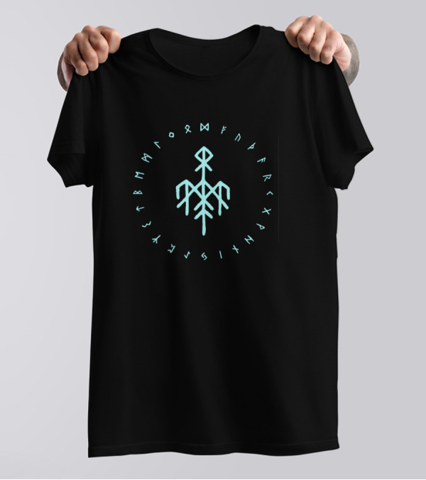 Wardruna Vikings Norse Mythology Runes Symbols Nordic Circle T-Shirt