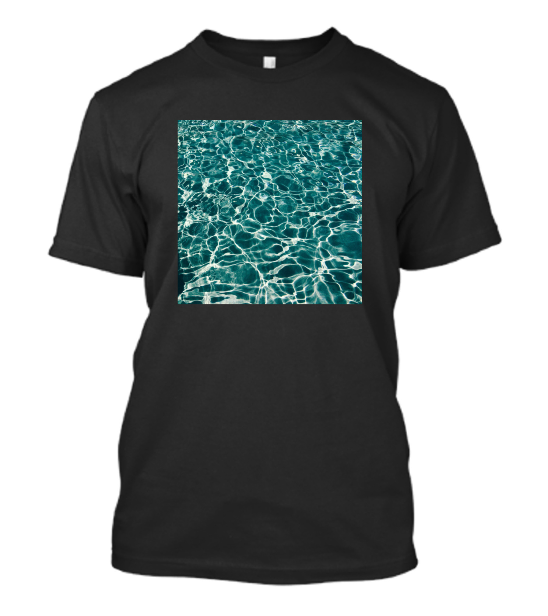 Water Ripple Pattern With Sunlight Reflections T-Shirt