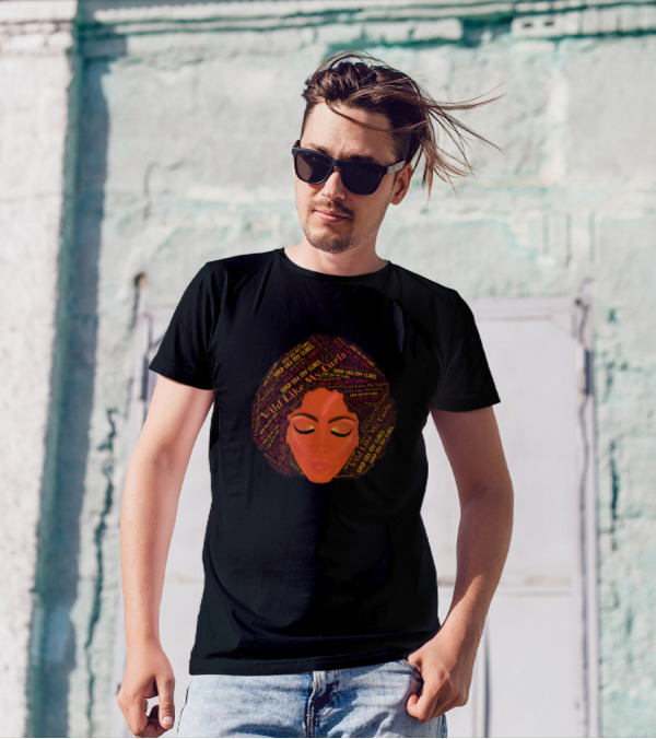 Wild Like My Curls Afro Woman T-Shirt