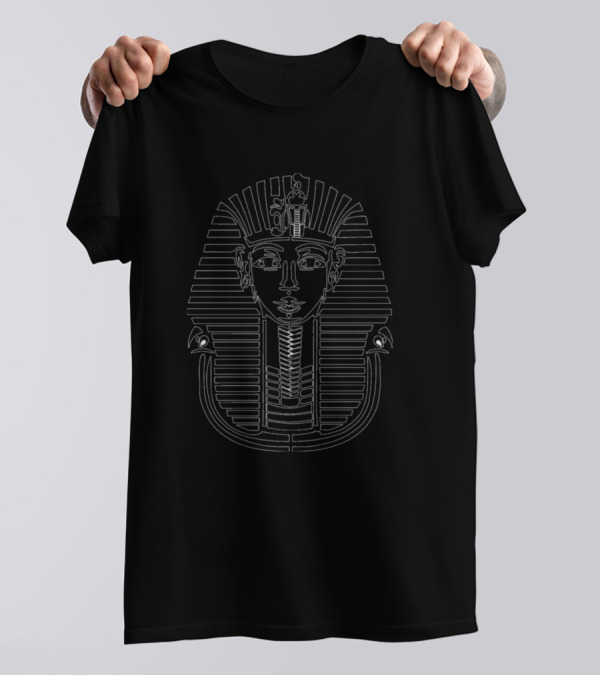 Yang King Pharaoh Tutankhamun Outline T-Shirt