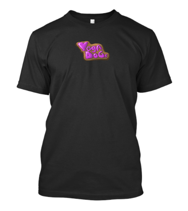 Yogadogs Purple Text T-Shirt