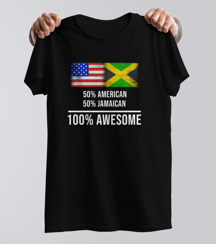 50 American 50 Jamaican 100% Awesome T-Shirt