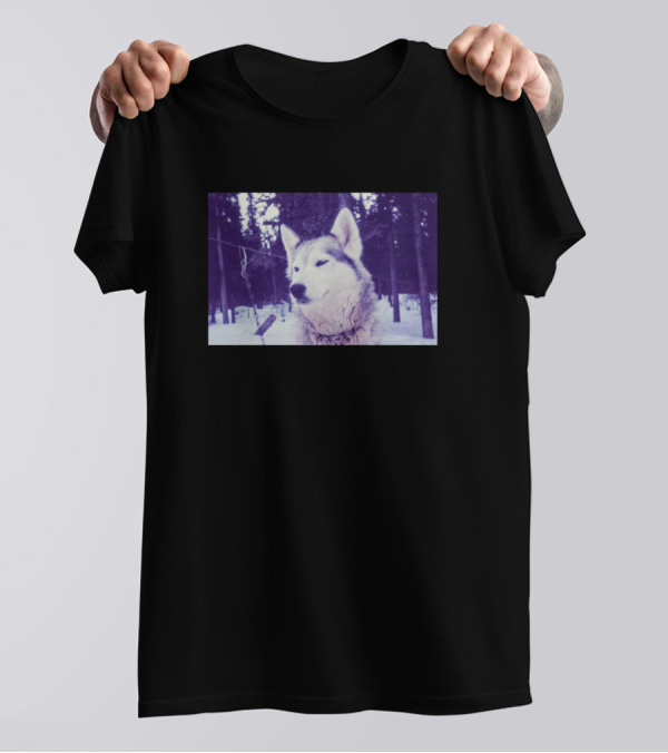 Alaskan Husky Snowy Forest Scene T-Shirt