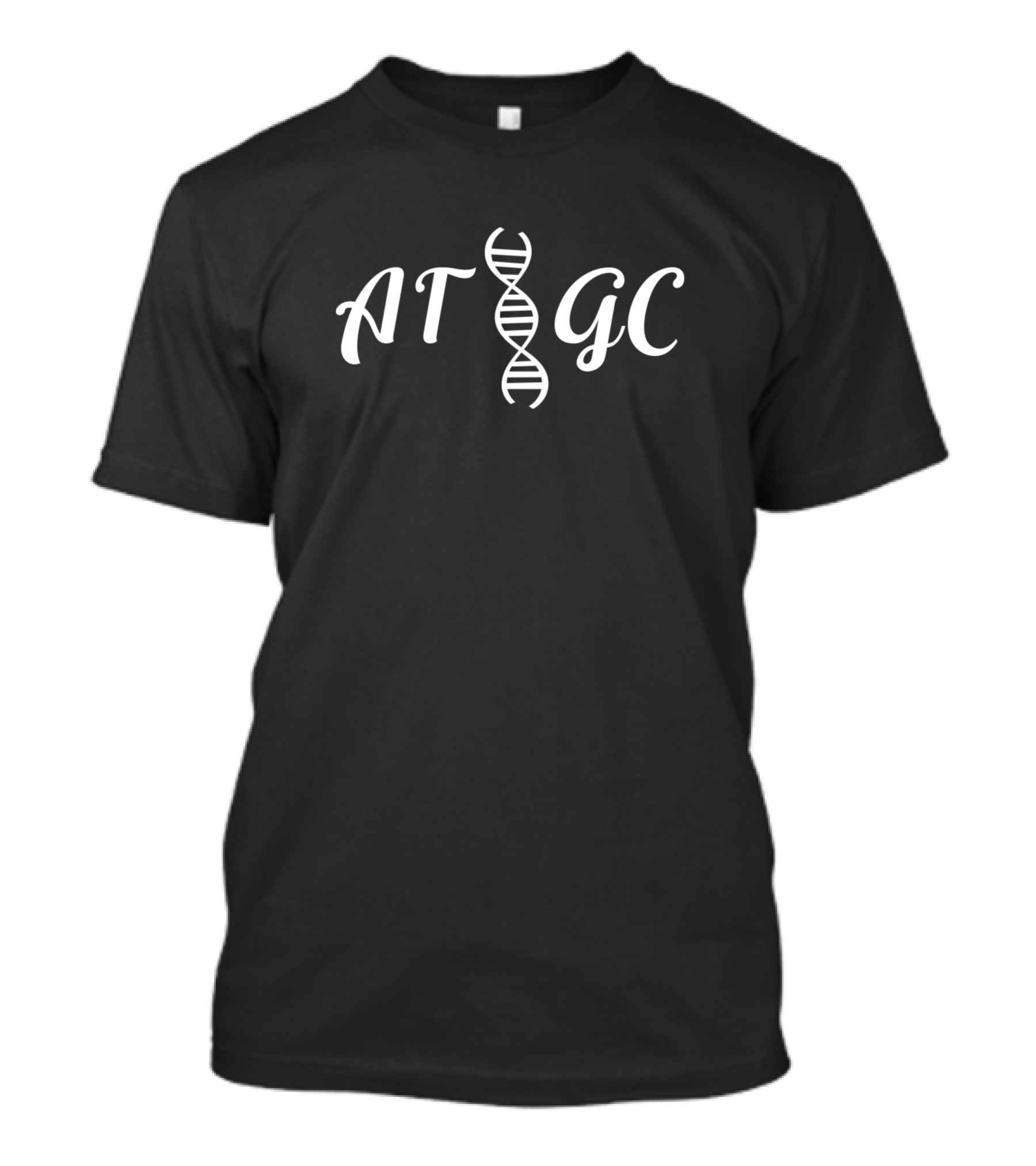 AT GC DNA DNA Bio Joke Double Helix T-Shirt