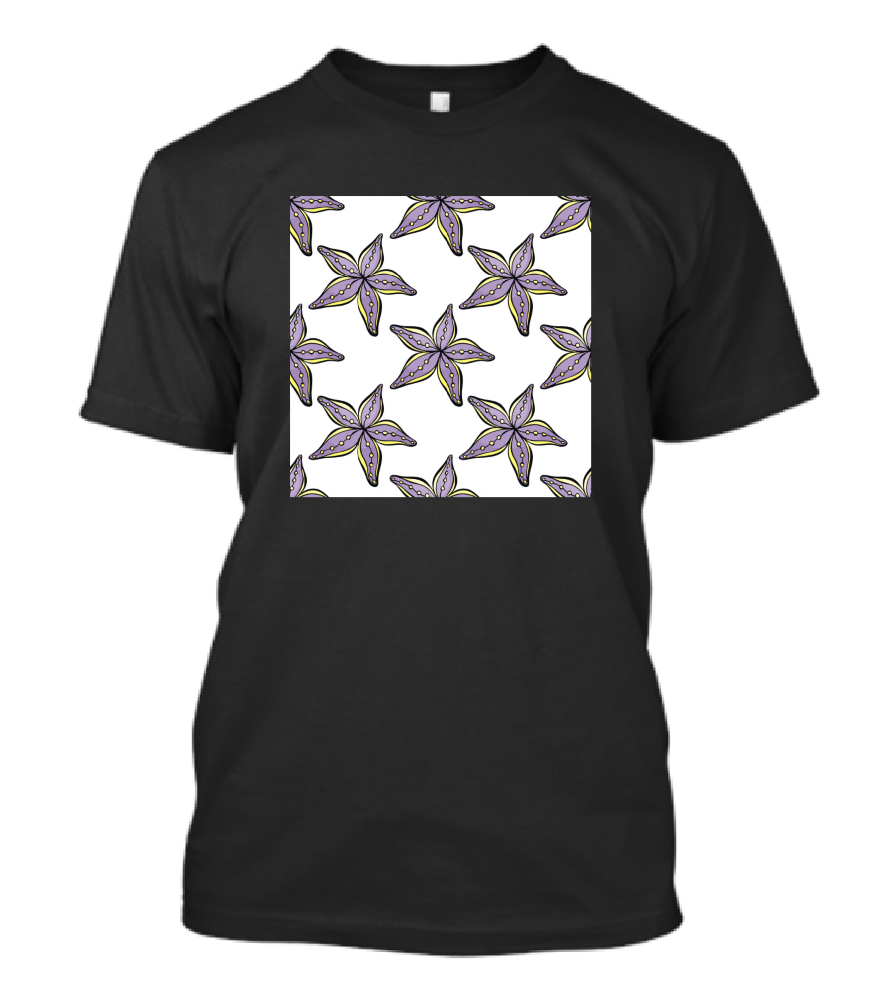 Awesome Purple Starfish Sea Creature Neck Gaiter T-Shirt