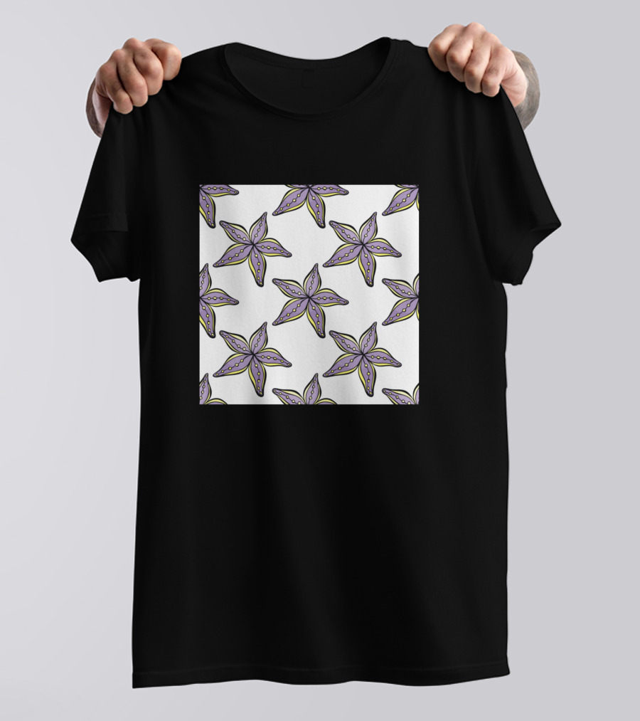 Awesome Purple Starfish Sea Creature Neck Gaiter T-Shirt