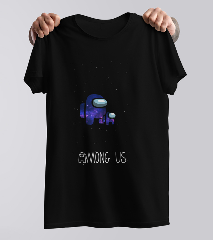 Among Us Blue Sky Crewmate Galaxy T-Shirt