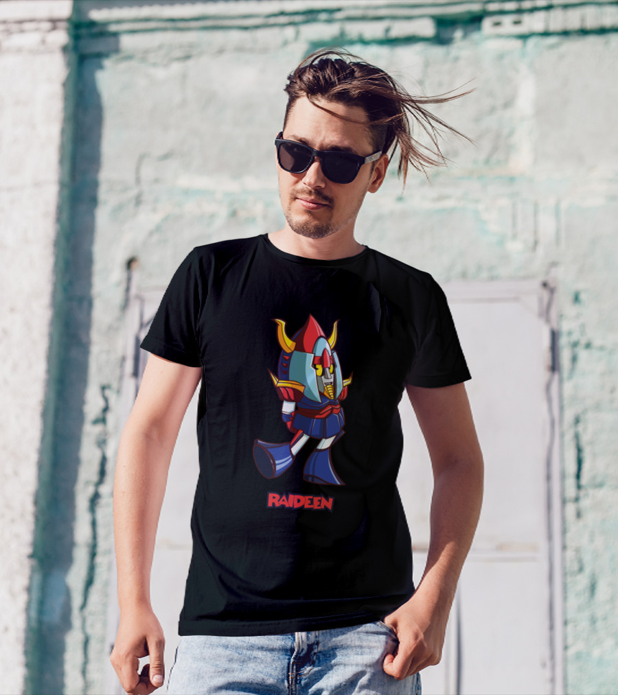 Brave Raideen Cartoon Robot T-Shirt