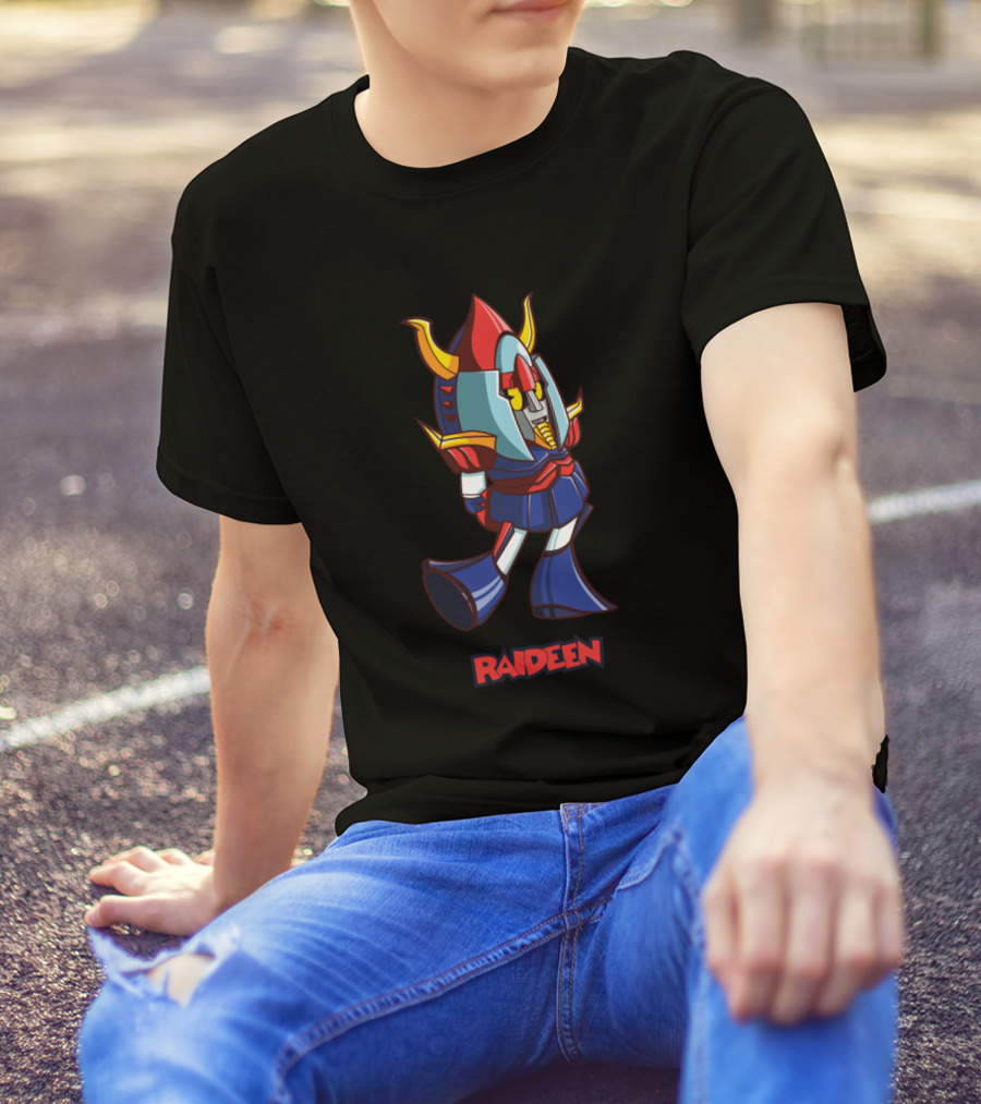 Brave Raideen Cartoon Robot T-Shirt