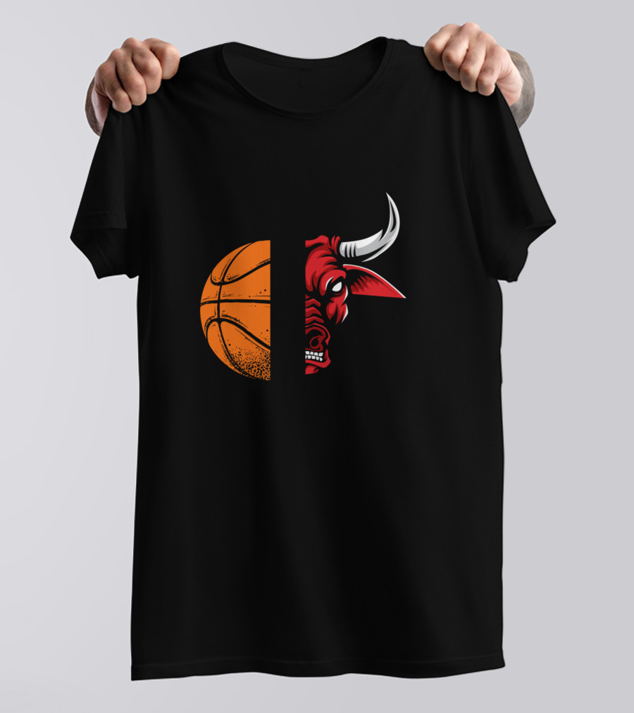 Buffaloes Basketball Bull Logo Basketball T-Shirt