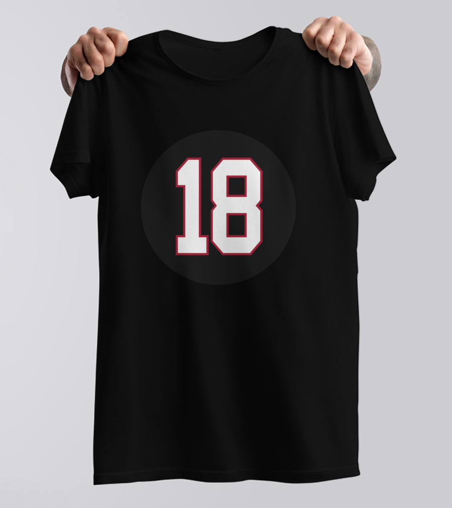 Calvin Ridley 18 Jersey Number Football T-Shirt