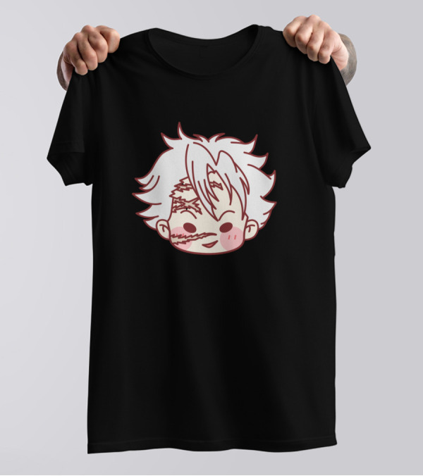 Chibi Hashira Sanemi Scars Coloured Ver Anime Character Face T-Shirt