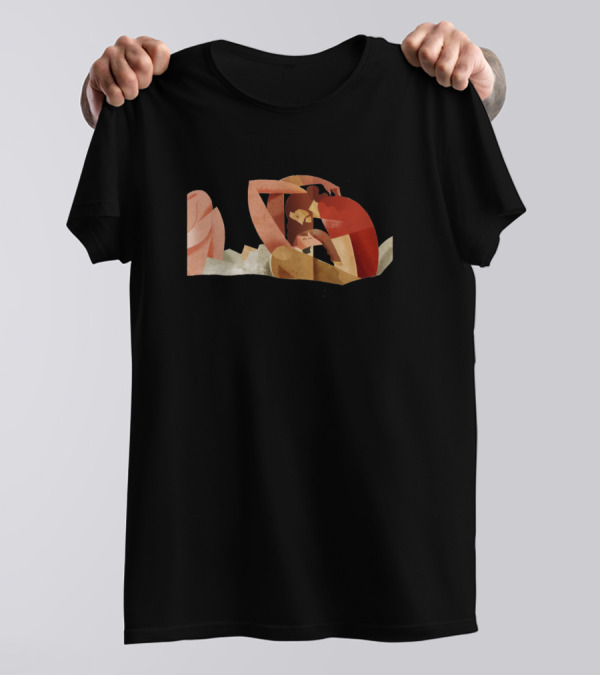Chills Couple Abstract Romantic Embrace T-Shirt