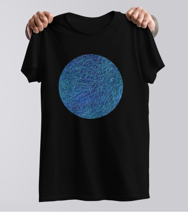 Current Blue Textured Circle T-Shirt