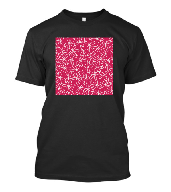 Doodle Daisies Pink Daisy Neck Gaiter T-Shirt