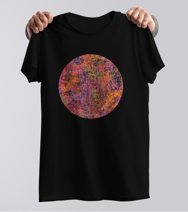 Energy Abstract Circular Vivid Multicolor T-Shirt
