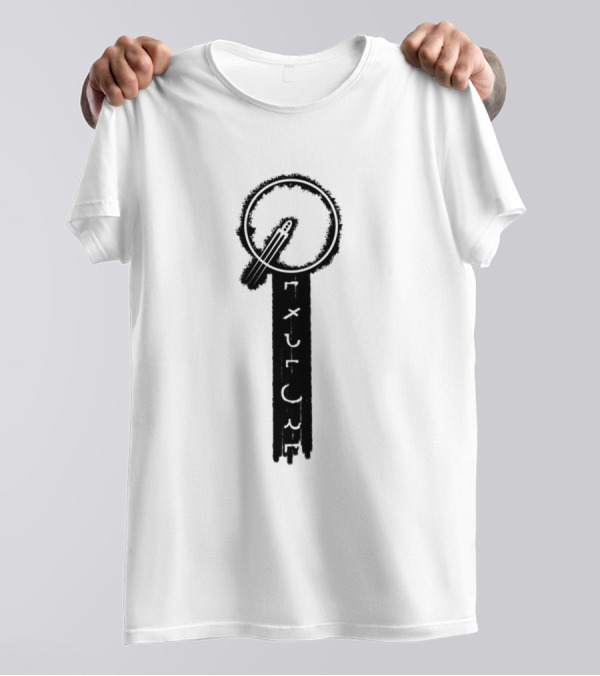 Explore Ink Rocket Launch Circular Stroke T-Shirt