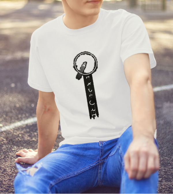 Explore Ink Rocket Launch Circular Stroke T-Shirt