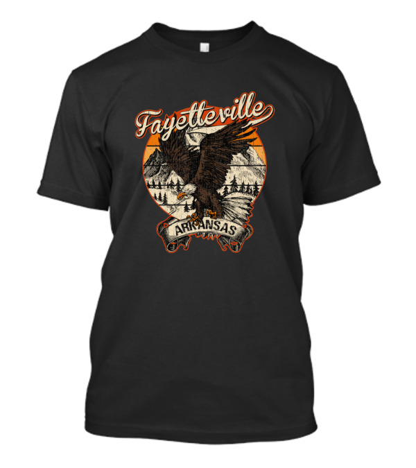 Fayetteville Arkansas Bald Eagle Mountain Sunset Vintage Aesthetic T-Shirt