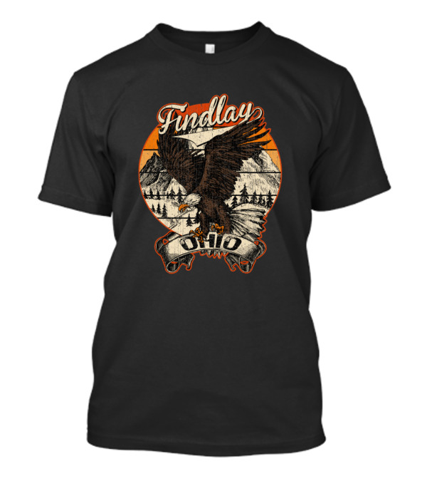 Findlay Ohio Bald Eagle Mountain Vintage Aesthetic T-Shirt