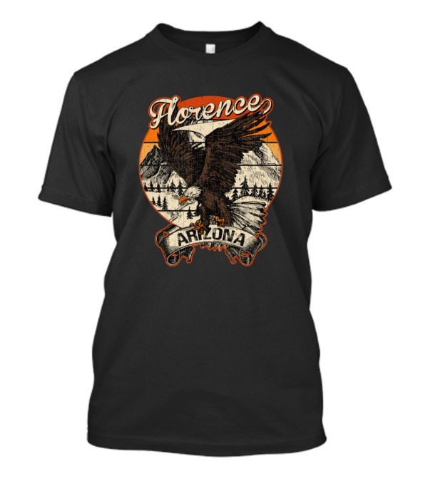 Florence Arizona Bald Eagle Vintage Mountains Aesthetic T-Shirt