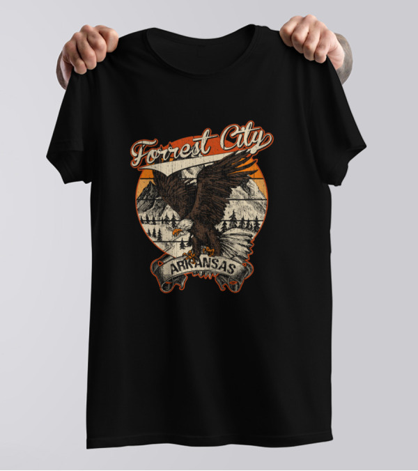 Forest City Arkansas Bald Eagle Vintage T-Shirt