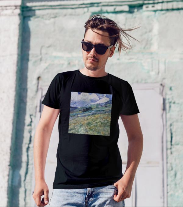 Vincent Van Gogh Wheat Field Fun Neck Gaiter T-Shirt