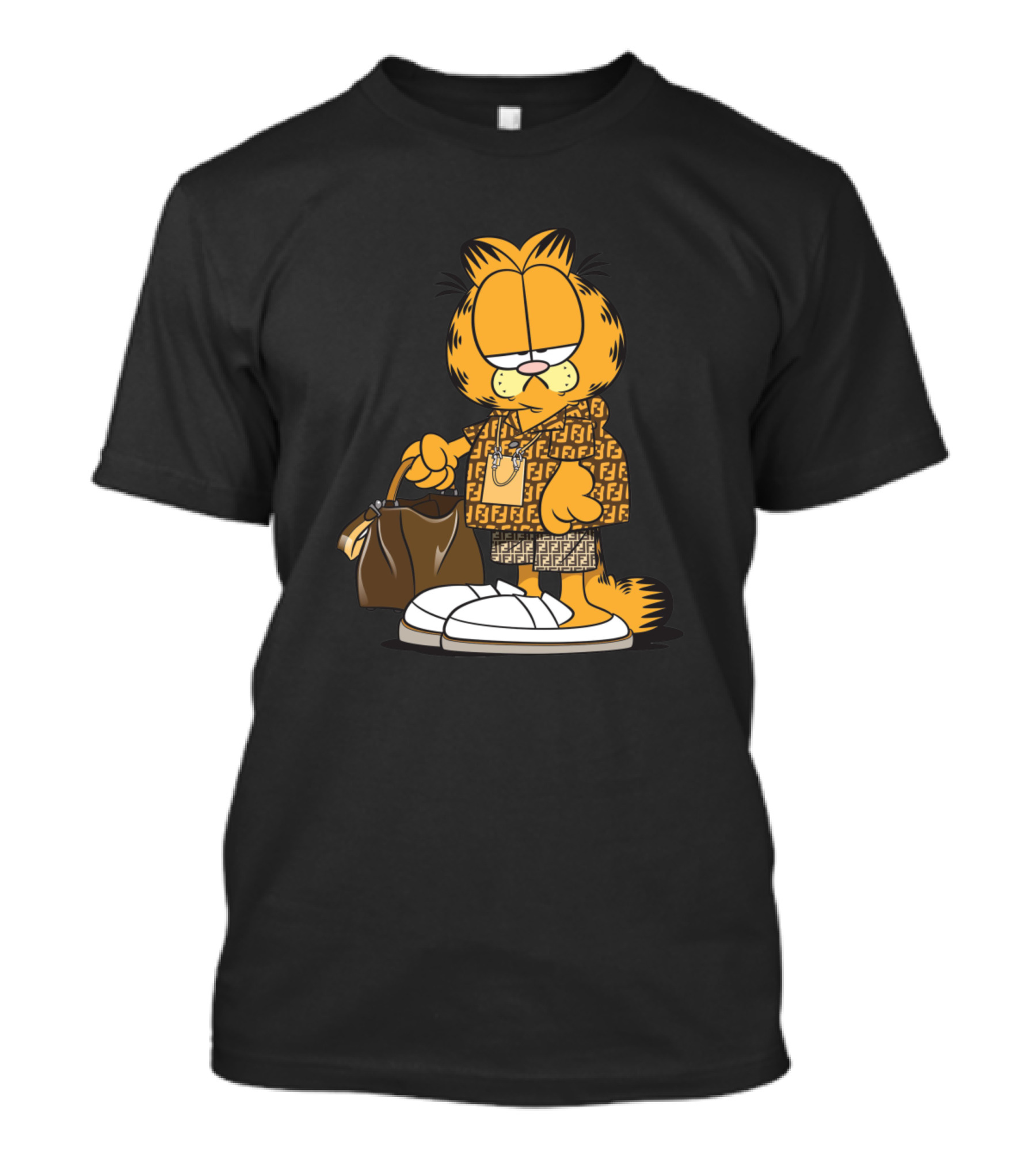 Garfield Holiday Fashionista Fendi T-Shirt