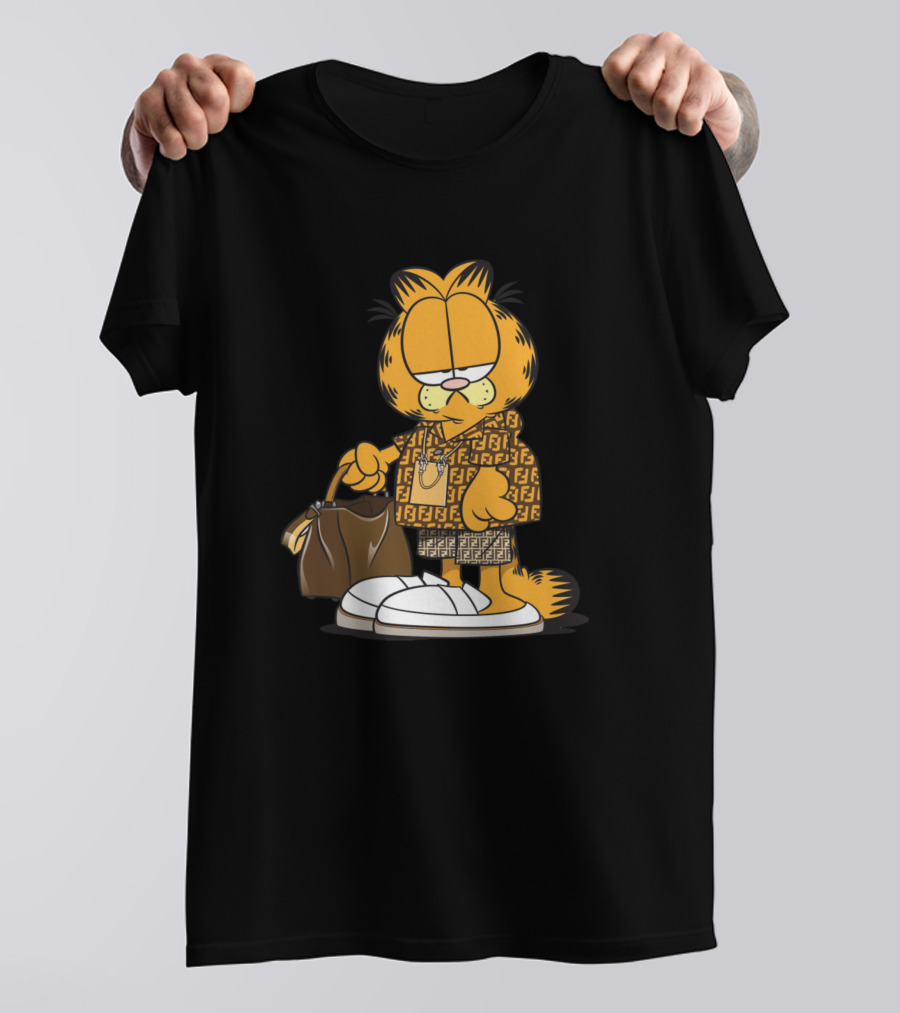 Garfield Holiday Fashionista Fendi T-Shirt