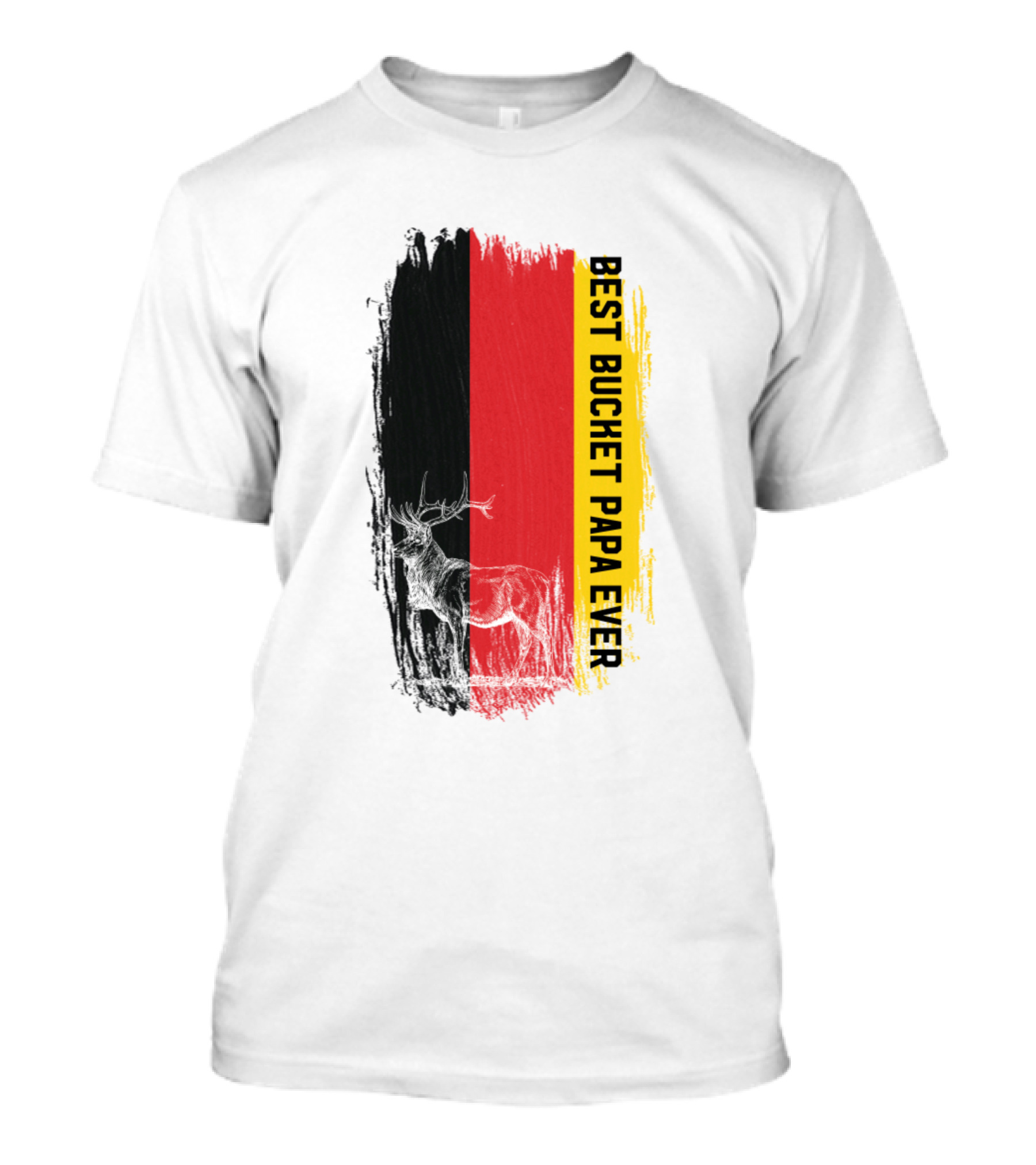 German Flag Stag Best Bucket Papa Ever T-Shirt