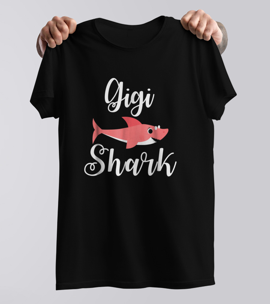 Gigi Shark Funny Polish Grandma Mors Day Cute Shark T-Shirt
