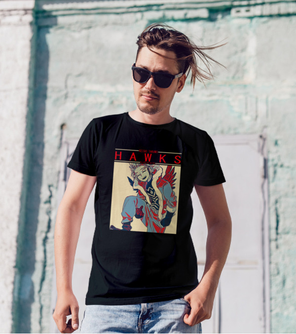 HAWKS Keigo Takami Character Art My Hero Academia T-Shirt
