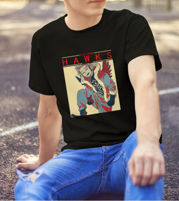 HAWKS Keigo Takami Character Art My Hero Academia T-Shirt