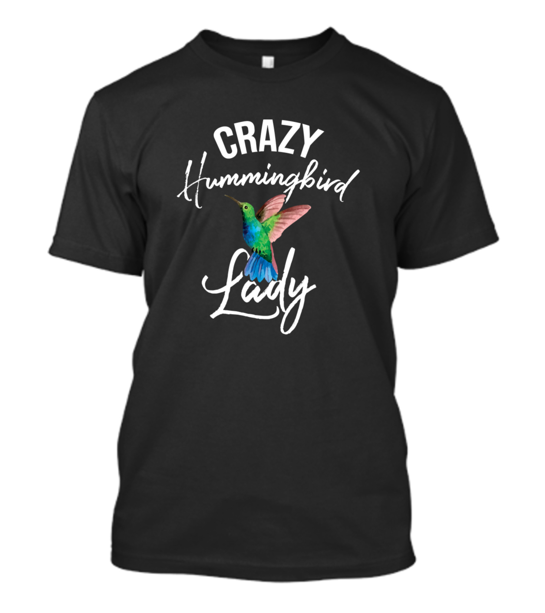 Crazy Hummingbird Lady Hummingbird Hummingbird Womens Humm T-Shirt
