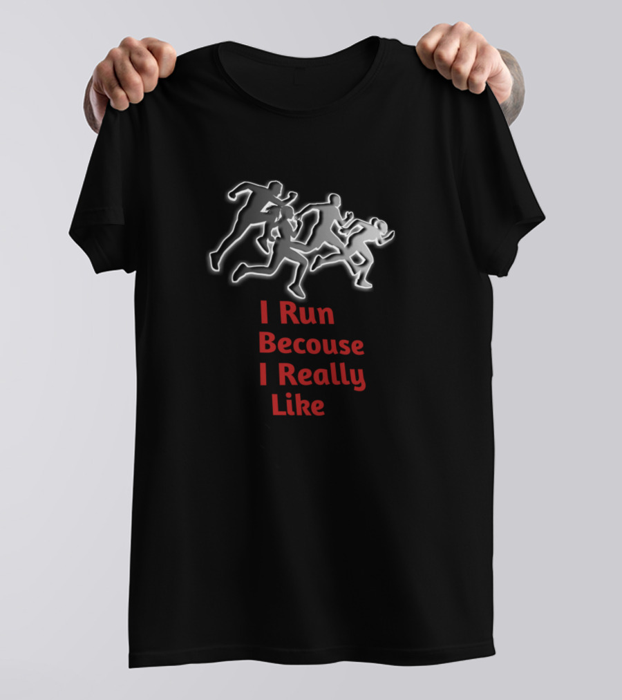 I Run Because I Really Like Food Running T-Shirt