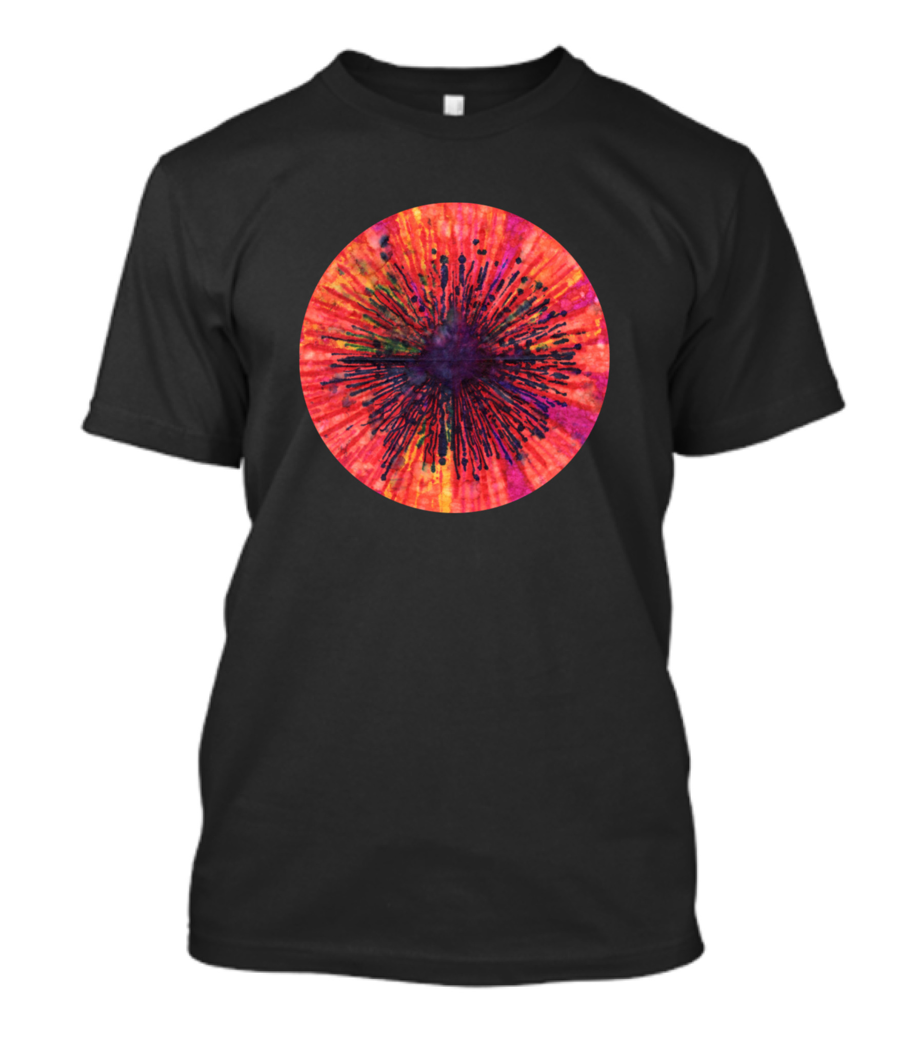 Iris Radiant Solar Burst Chromatic Circle T-Shirt