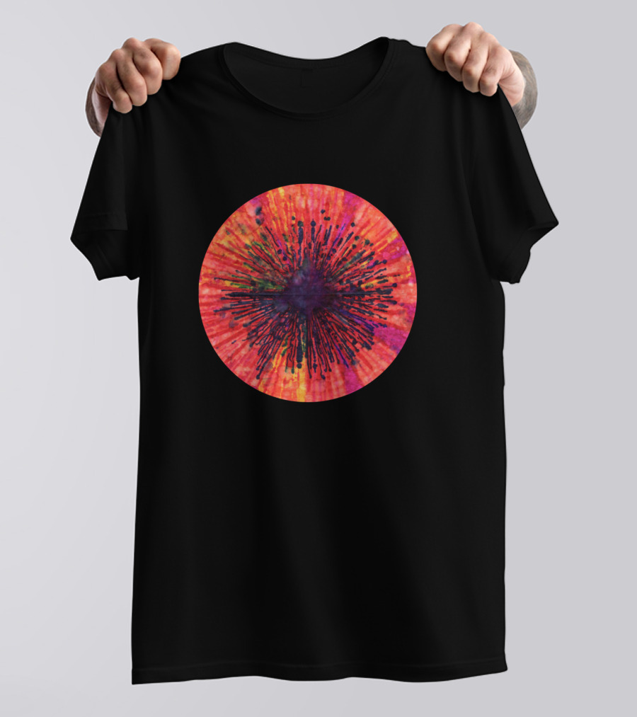 Iris Radiant Solar Burst Chromatic Circle T-Shirt