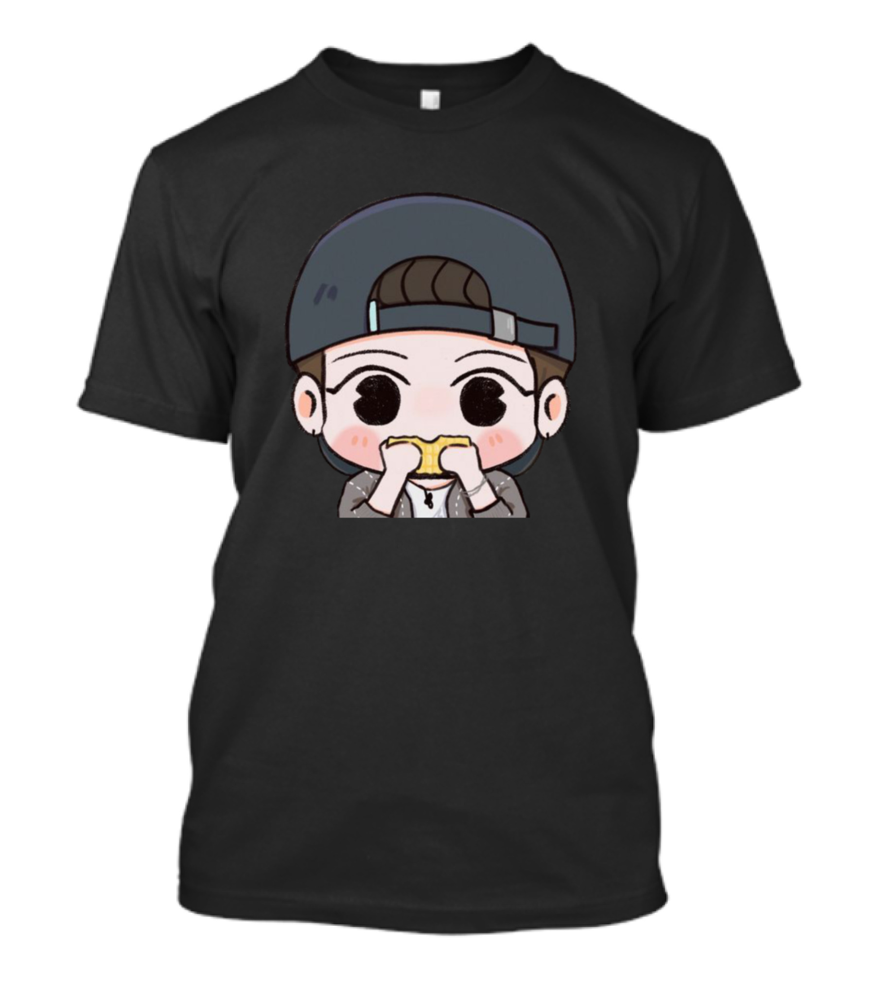 Jaehyun NCT Eating Lemon Cartoon Character T-Shirt