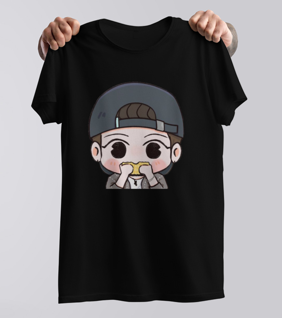 Jaehyun NCT Eating Lemon Cartoon Character T-Shirt