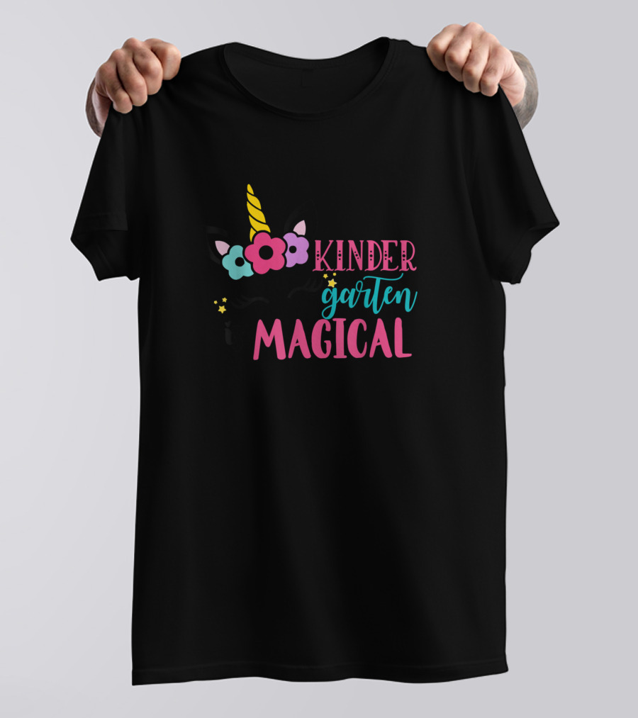 Kindergarten Is Magical Unicorn Back To School Girls T-Shirt