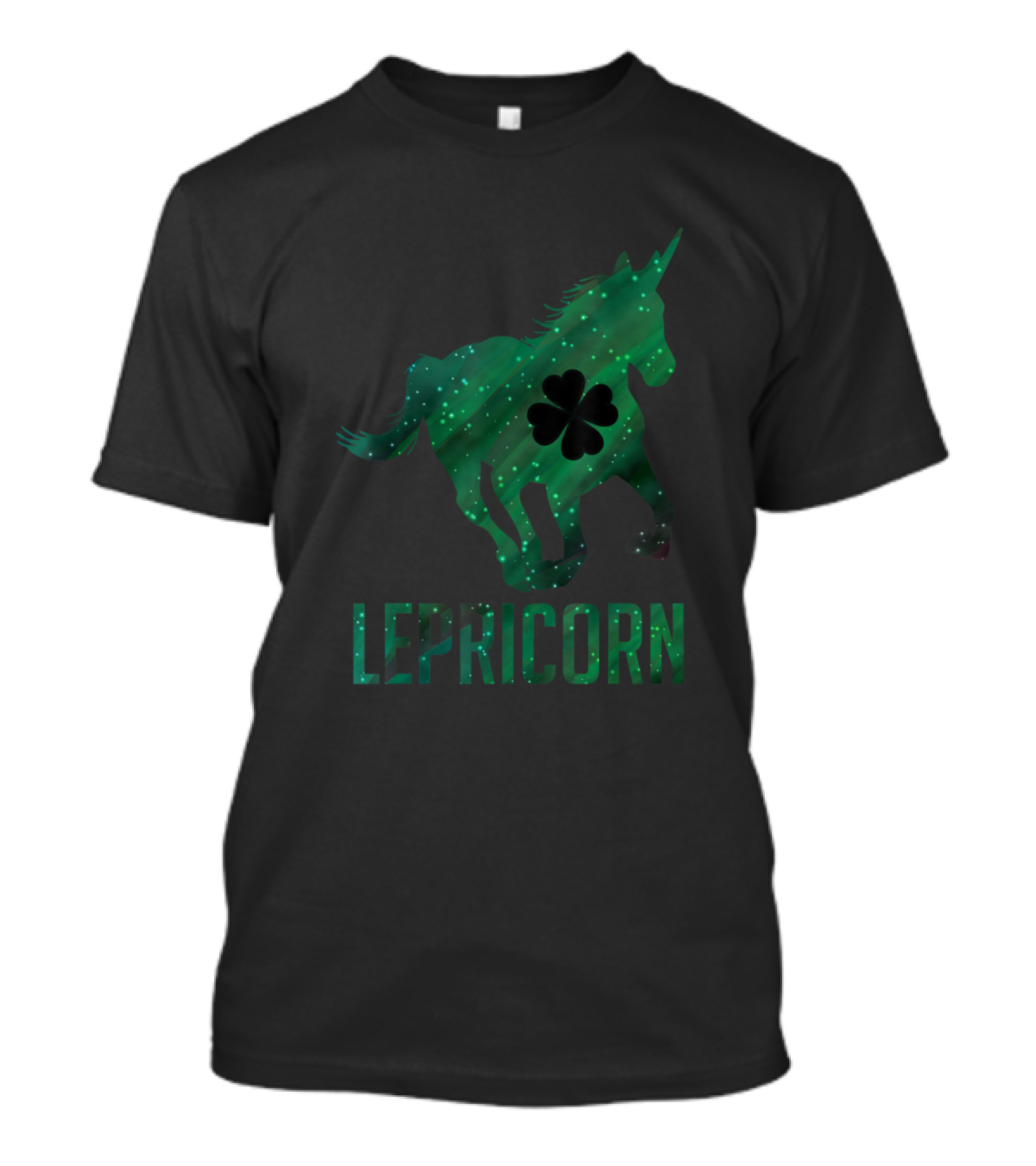Lepricorn Unicorn With Clover T-Shirt